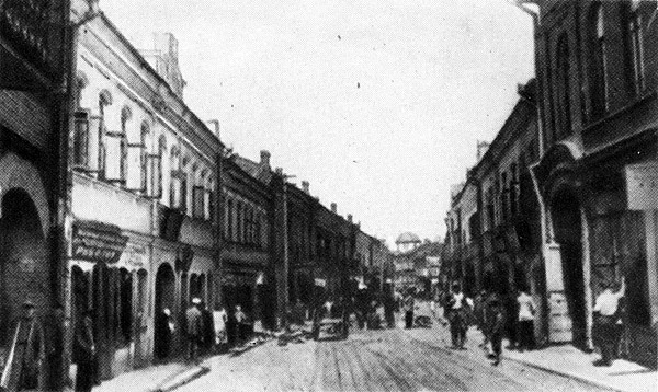 Драўляная маставая на Нямігскай вуліцы. 1923 год